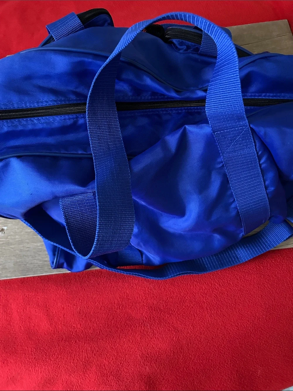 Blue Men's Sports Duffel Bag  Nylon